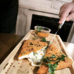 Castello 2. Κασκαβαλ ψητό με εμαρμελάδα γλυκοκολοκύθας και σταφίδες