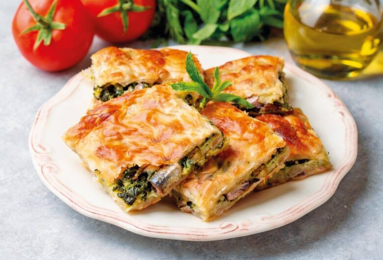 Πίτα με σαρδέλες και χόρτα